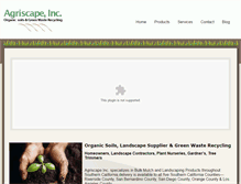 Tablet Screenshot of agriscapesoils.com